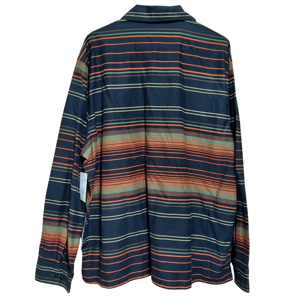 Wrangler‎ Utility Overshirt Mens XL Regular Fit Long Sleeve Striped Side Pockets - Picture 4 of 11